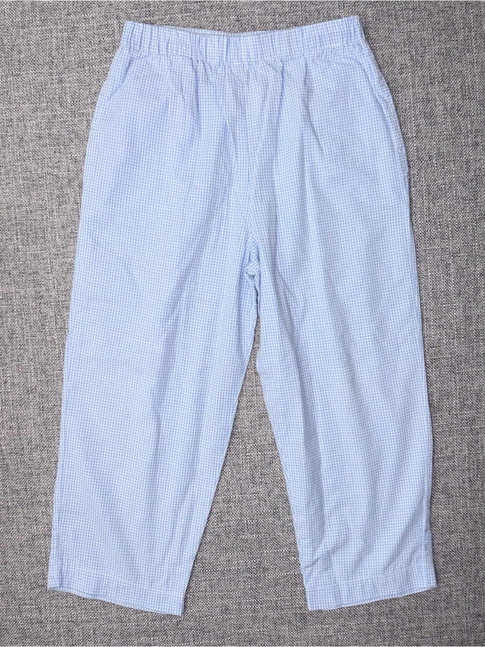 Kate and Libby size 5 light blue micro check pants VGUC